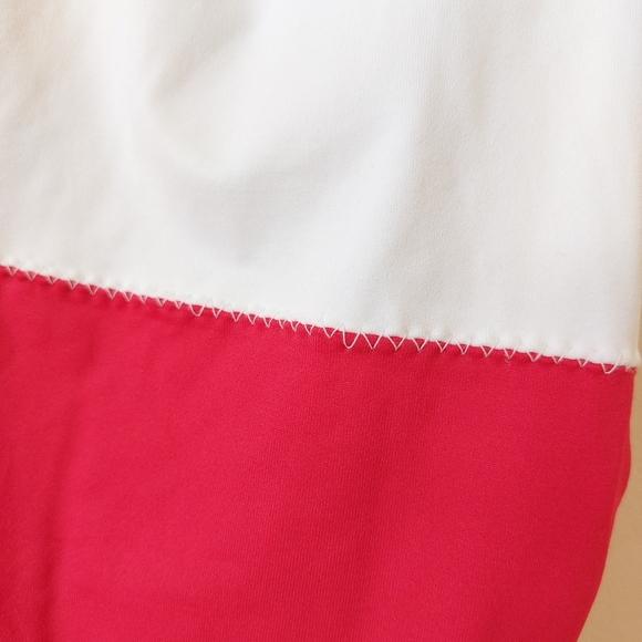 Polo Ralph Lauren Red & White Colorblock One Piece Swimsuit Bathing Suit - Picture 4 of 11